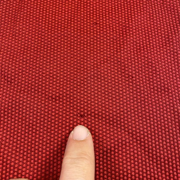 Nike Tiger Woods Collarless Blade Golf Polo Red Dri Fit Medium M - Picture 8 of 9